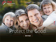 Tablet Screenshot of pandginsurance.com
